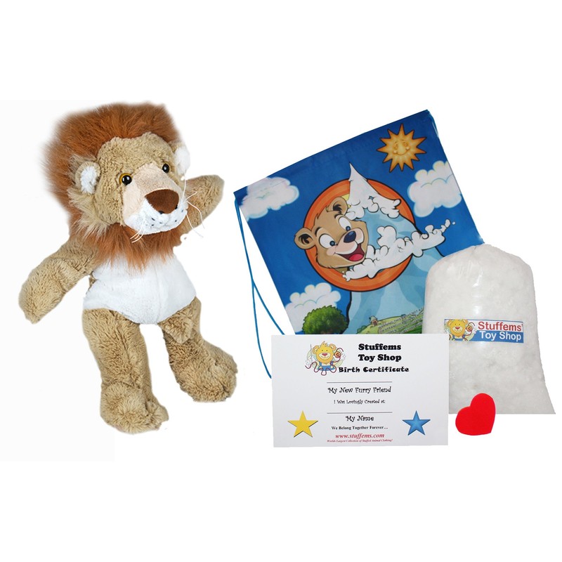 Make Your Own Stuffed Animal Dan D Lion Kit 16"-