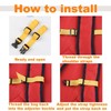 Pack of 4 Backpack Chest Straps, Adjustable Backpack Straps, Backpack