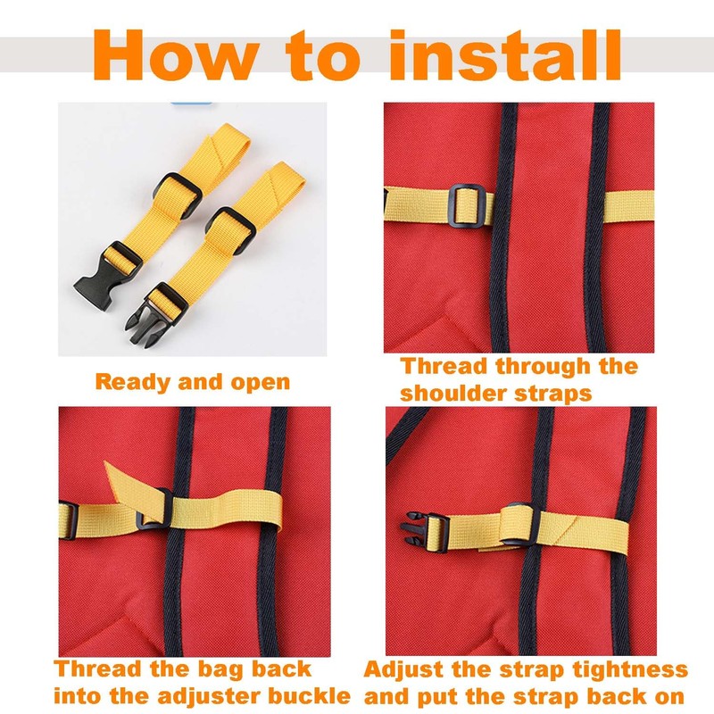 Pack of 4 Backpack Chest Straps, Adjustable Backpack Straps, Backpack