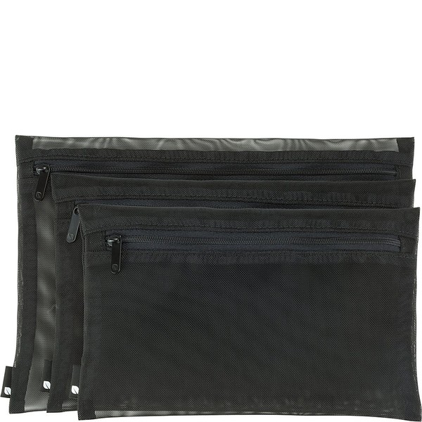 Incase Zip Pouch 3 Pack - Black - Black