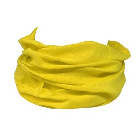 Unisex Seamless Multifunctional Headwear Bandana Scarf - Elastic Tube Magic Headband Gaiter Balaclava Snood Face Mask UV Residence, yellow
