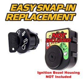 HD Switch Ignition Key Switch Rebuild Replaces Troy-Bilt TB30 TB42 TB46 TB1942 TB2142 TB2246 TB2450 TB2654 - OEM Upgrade W/2 Keys