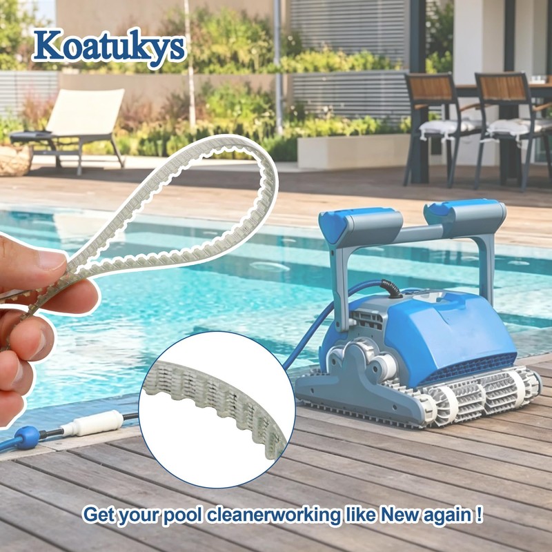Koatukys A3302PK 3302 Pool Cleaner Drive Belt, Durable Rubber Replacement