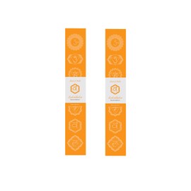 Indian Incense Sticks Set of 2 Chakra - Soul of India Fair Trade: Sacralchakra, 1 Pack of 14 Sticks