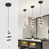 Sovinzert 4000K Modern Pendant Light, 15IN Spiral LED Pendant Lights