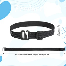 YBEATY Men Shirt Stays Belt Keepers Shirt Holder for Men Police Adjustable Elastic Band with Non-slip Glue Extra Gripping Elastic Belt Durable Discreet for Work Casual Wear