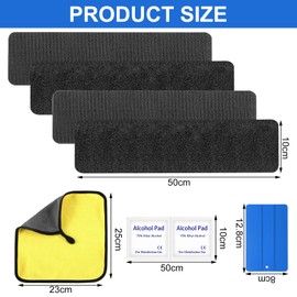 2 Pairs of Velcro Number Plate Holders, Frameless [Extra Strong & Legal], Easy to Install and Weatherproof Number Plate Velcro, Frameless Number Plate Holder, Austria & Germany