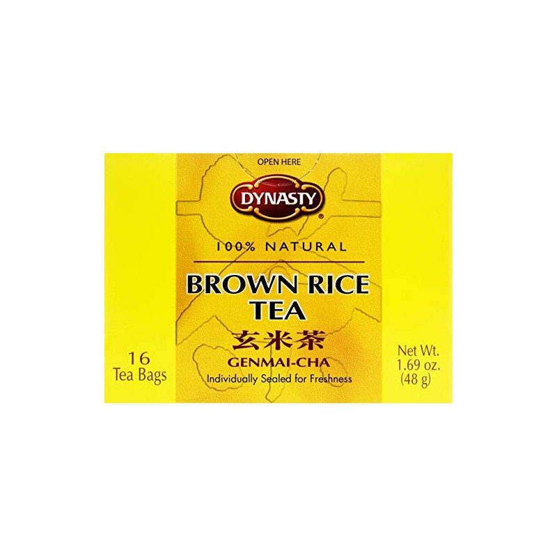 Dynasty Roasted Rice Genmai-Cha Tea, 96 Count, Pack Of 6