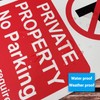 ‘PRIVATE PROPERTY’, ‘NO PARKING’, ’24 HOUR ACCESS REQUIRED’ Warning Sign.