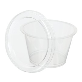 Made in Japan, Heat Resistant Pudding Cups with Lids, 3.4 fl oz (90 cc), Set of 100