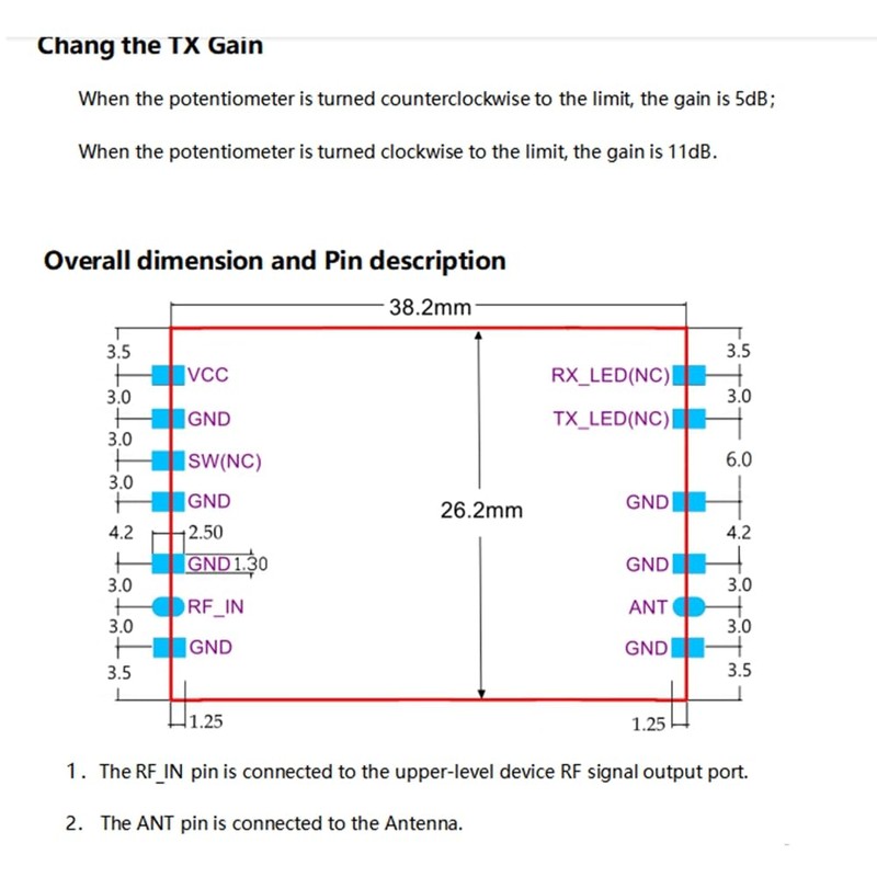 Daiilg 868MHz for Lora Signal Booster Transmitting & Receiving Two-Way
