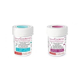 2 Powdered Food colorings - Turquoise-Purple