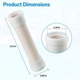 Dfnidy Salt Cell Bypass Pipe Replacement for Hayward Turbo Cell Salt Chlorination Cell, Bypass Dummy Cell Compatible with Hayward T-Cell Salt System, Protection Salt Chlorine Generator