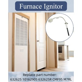 Furnace Ignitor 632625 Compatible with Nordyne/Intertherm/Broan/Miller Hot Surface Furnace Ignitor Replace 1016290S 632625R CMF95 M7RL