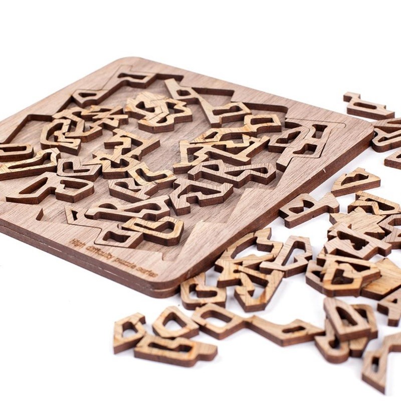 Irregular Decompression Puzzle Wooden Toys Wooden Jigsaw Puzzle Gift for