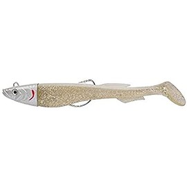 Berkley PowerBait Power Sardine, Fishing Hook, Soft Lures, Sea Fishing, Saltwater Soft Bait Minnow Paddle Tail Lure for Bass, Seabass, Pollack, Cod, Eel, Ling and Wrasse, Snow White, 10g | 9cm