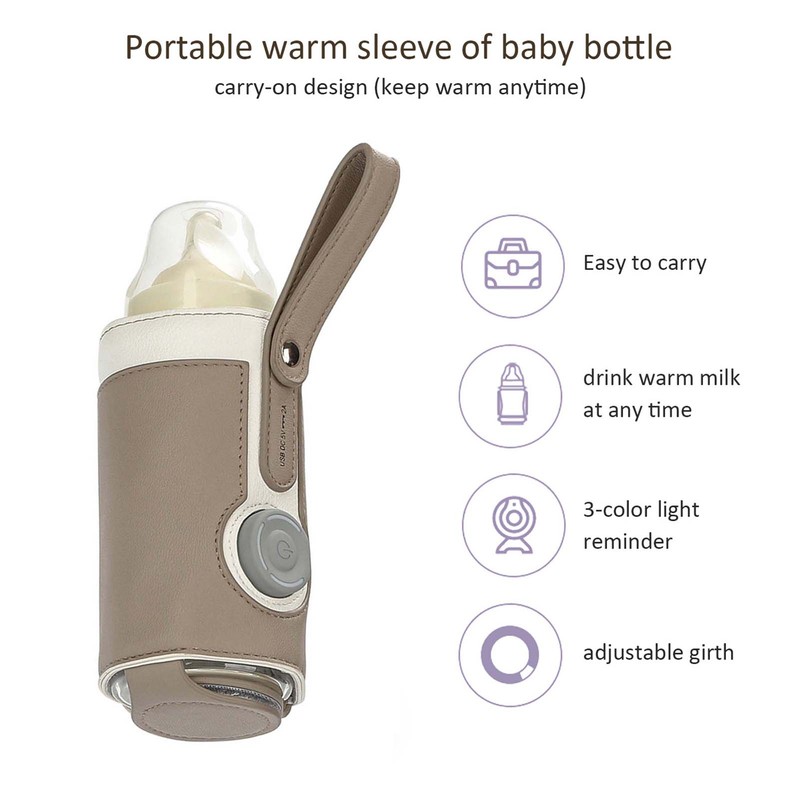 Portable Baby Bottle Warmer 3 Levels Constant Temperature Warming for