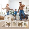 Extra Large Rabbit House, Wooden Bunny House Hideout with 4