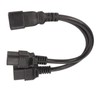IEC320 C19 to C20 Cable, Dual IEC320-C19 Female to IEC320-C20