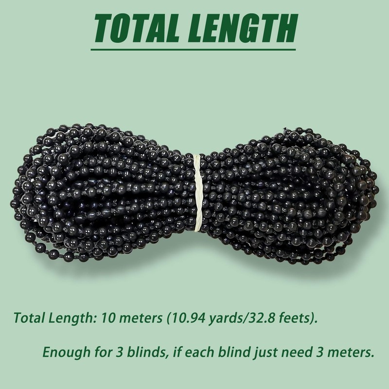 Antfly Plastic 10 Meters Blinds Beaded Chain Cord - Vertical