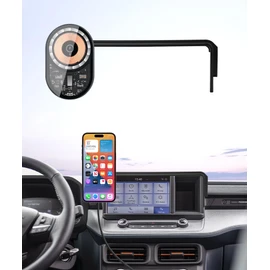 Masergogo Wireless Charging car Phone Holder for Ford Maverick 2022-2024 Accessories 8 inch Screen Fixed Clip,360° Rotation car Phone Mount Compatible with MagSafe
