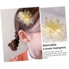 Ipetboom 3pcs Children's Crown Barrette Birthday Glitter Babies Hair Clips