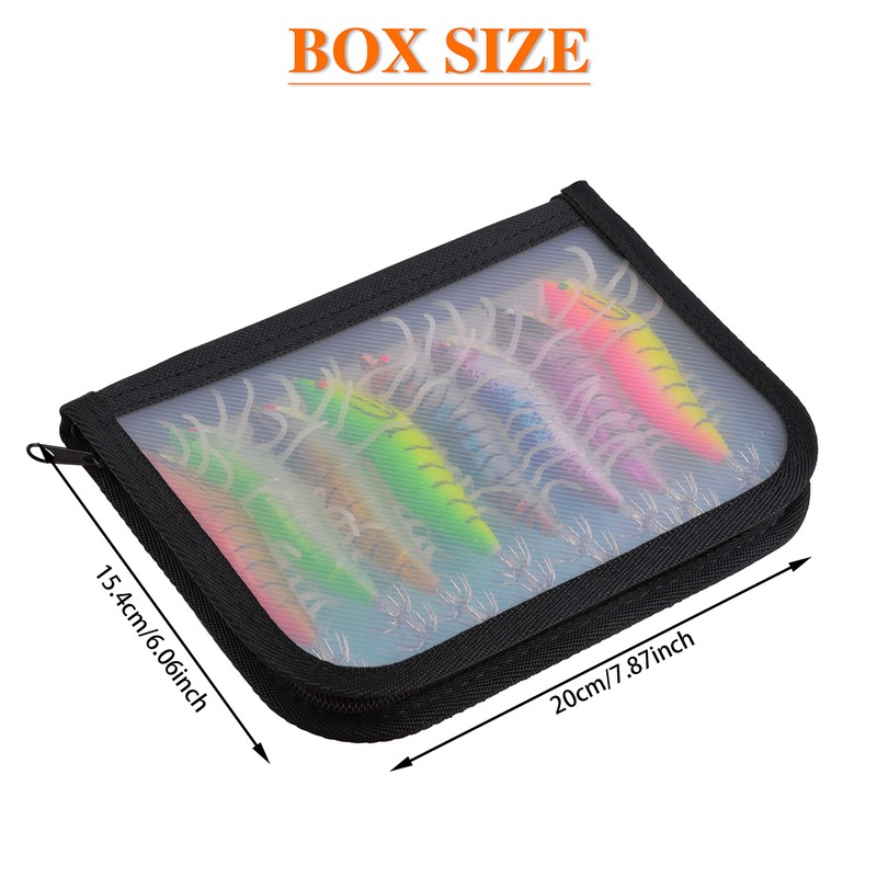 Luminous Shrimps Squid Jig Lure, 8PCS Artificial Fishing Lure Baits