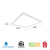 Metalux 2x2 LED Light Fixture 3400 Lumens LED Flat Panel