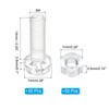 PATIKIL Kit de Tornillos de Acrílico Transparente M4x14mm y Tuercas