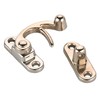 HIGHPOINT Hook Latch Small Nickel Finish 1-Piece with Screws