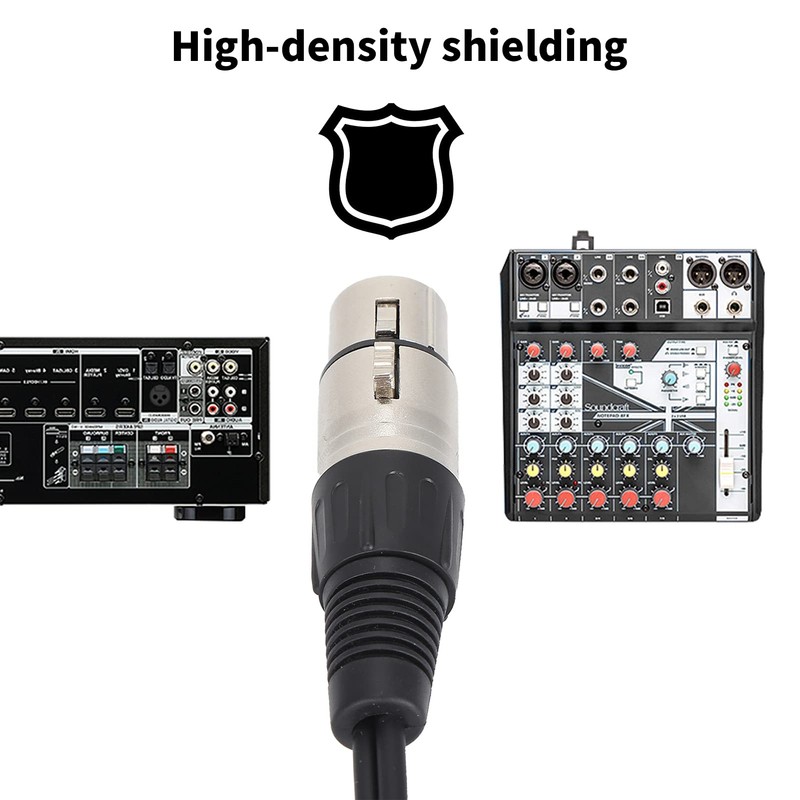 Y Splitter Breakout Cable XLR Female to Male Convert EMI/RFI