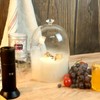 TMKEFFC Smoking Cloche For Food Drinks With Wood Base, Cocktails