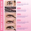 Crislashes V02 Eyelash Extensions Set, 480 Pieces, 10-18 mm, Cluster