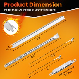 Wanchao Charbroil Performance Grill Replacement Parts for 4 Burner 463365021 463365522 & 5 Burner 463450022-Heat Plates Burners Igniter Crossover Tube G325-0002-W1 G327-2100-W1