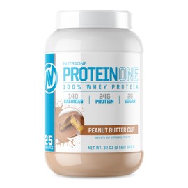 NutraOne NutraOne ProteinOne Whey Protein Promote Recovery and Build Muscle with a Protein Shake Powder for Men & Women (Chocolate PB Cup - 2 LB)