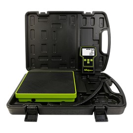 220LBS Electronic Refrigerant Charging Weight Scale High Precision Large Screen Backlit Display Digital Freon Scale for HVAC AC Refrigerant Recovery Tank Recharging with Case Heavy Duty Small Business