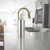 18 oz Large Countertop Soap Dispenser, Brushed Nickel Stainless Steel