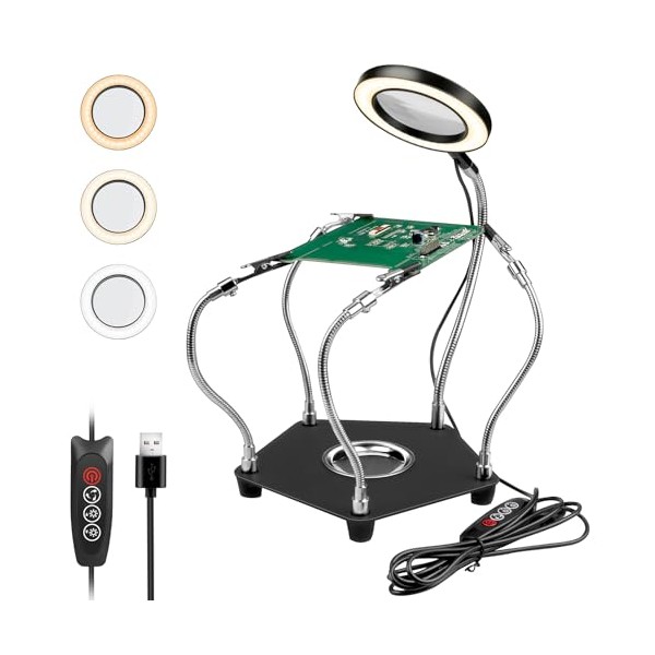 Helping Hands Soldering Station, Lytool Third Hand Soldering Tool with