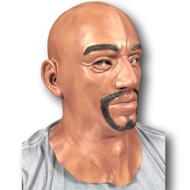 Rubber Johnnies The Rock MASK, Famous Black Male Wrestler, Cult Icon, Movie star, Fancy Dress MASKS, The Weeknd, Human Man, Latex, Adult, Dwayne