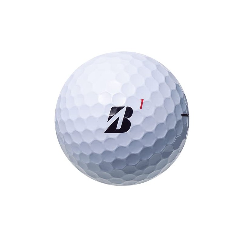 Bridgestone Super Straight Golf Balls, 2023 Model, 12 Balls, White