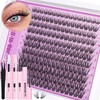 ALICE Natural Cluster Lashes Kit Wispy Eyelashes Individual Kit Cluster