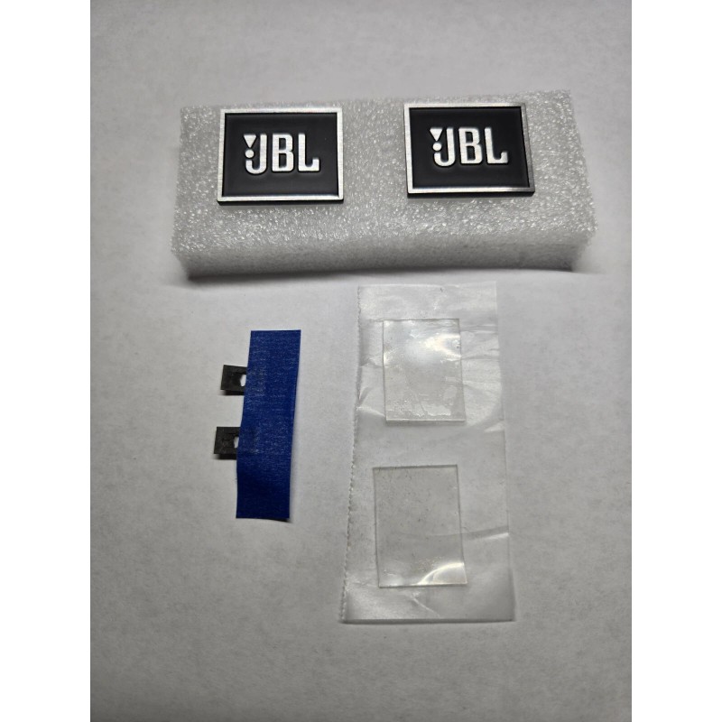 JBL Two New JBL Metal Badges-Includes Spring Washers-Double Sided Tape
