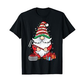 curling gnome Curling player curling Broom Christmas Curling T-Shirt
