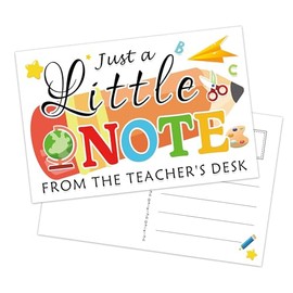 Well tile 50 Pack Teacher Mail Postcards Teacher Notes Home to Parents, Positive Behavior Cards Happy Note from Teachers Desk for Kindergarten Preschool