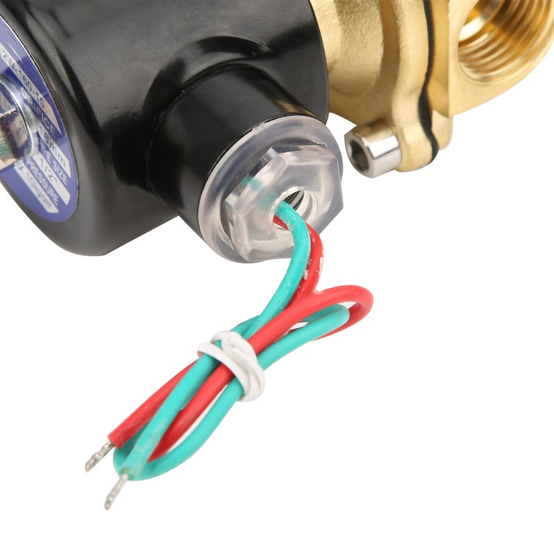 G1/2 Inch Brass Solenoid Valve Water Pressure Normal Closed Direct
