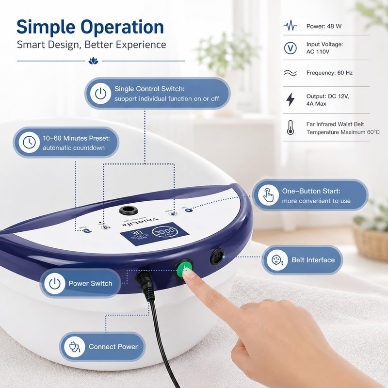 Ionic Foot Bath Detox Machine, Portable Ionic Detox Foot Spa