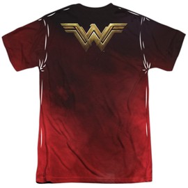 Wonder Woman Movie Arms Crossed Unisex Adult Sublimated Costume T Shirt (Front/Back), 2X-Large Multicolor