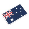 SUPVOX Australia Car Emblem Sticker - Rectangular Aluminum National Flag