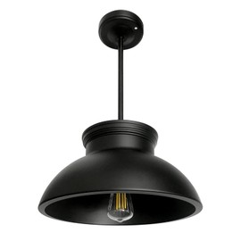 Dream lighting RV Interior LED Vintage Dinette Ceiling Light Fixture with LED Edison Bulb for 12 Volt DC Motor Home Trailer Kitchen Island Lamp – Matte Black, 3500K, no Switch