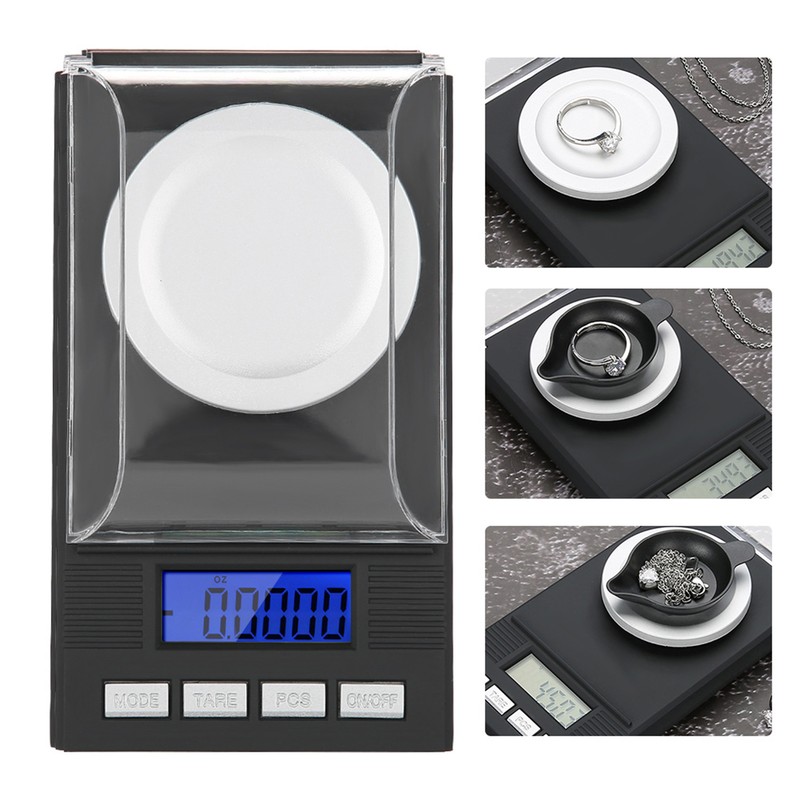 Mini Portable High Accuracy 0.001g Pocket Jewelry Scale with LED